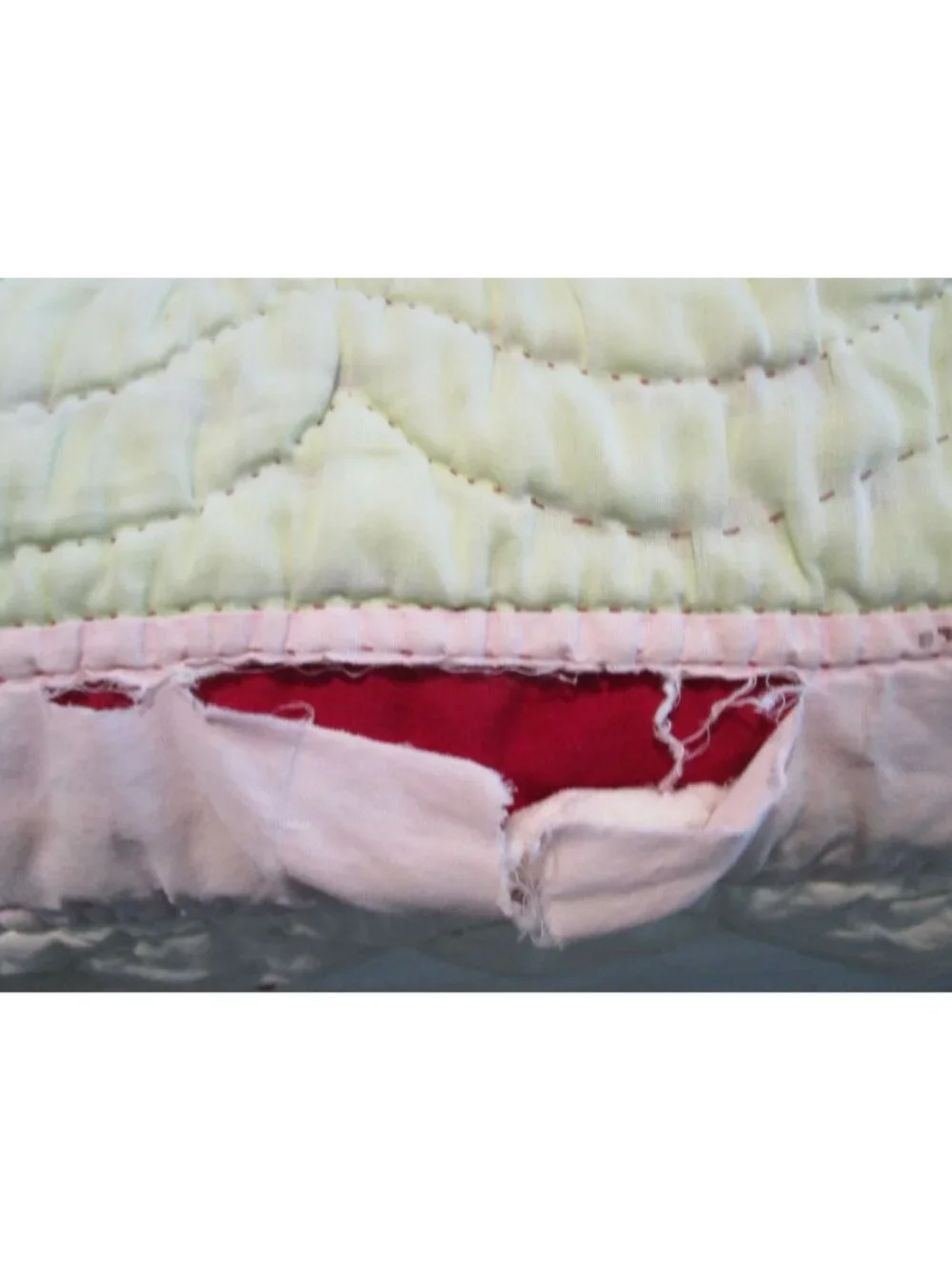 Vintage Wilendur Royal Rose Tablecloth Quilt Torn Damage 81x74 Cutter Quilt